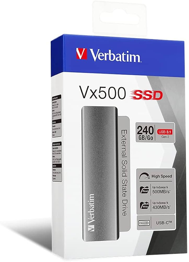Verbatim External Vx500 240GB USB 3.1