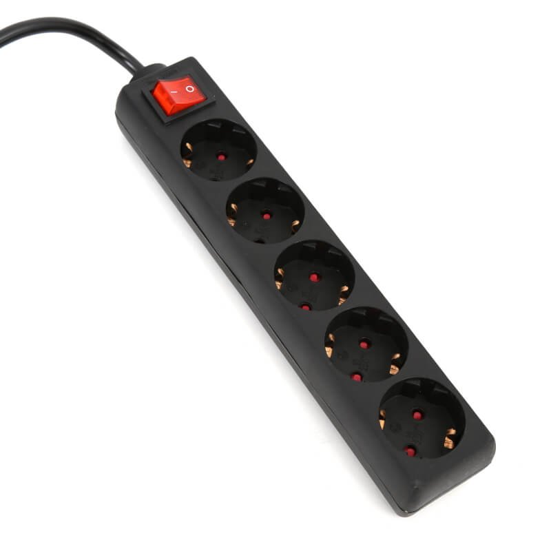 Omega 3m 5Sockets black
