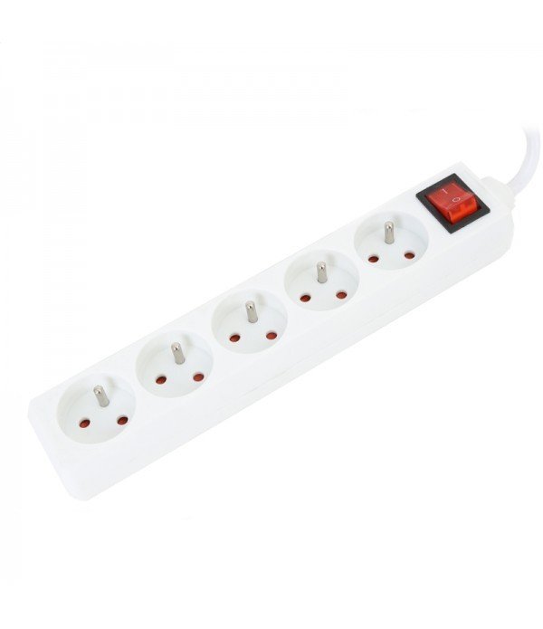 Omega 1.5m 5Sockets white