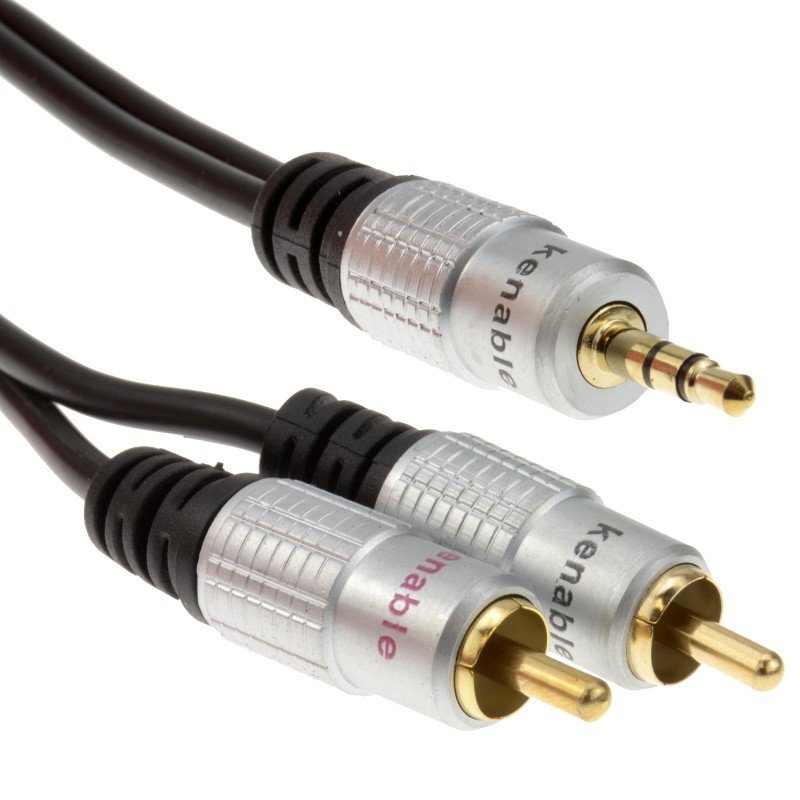 3.5mm to 2xRCA 10m