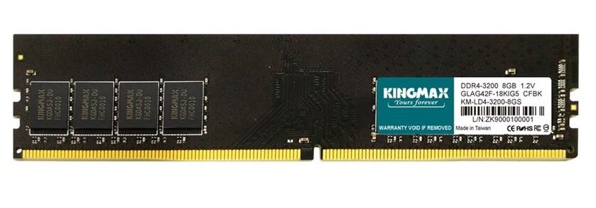 Kingmax RAM Memory 8GB DDR4, 3200Mhz, 1,2V