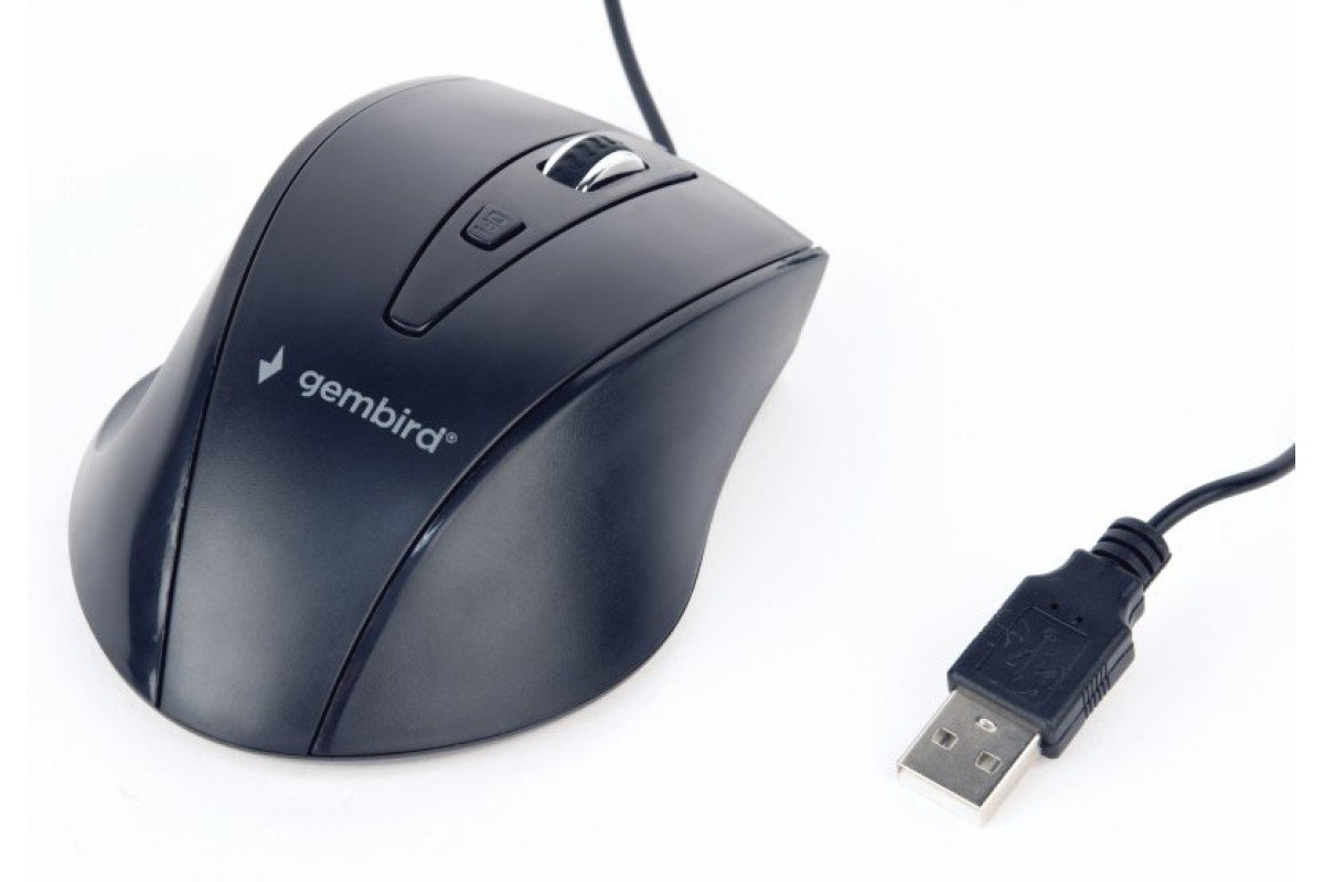 Mouse Gembird Mus 4b 02 Optical Black 1200DPI
