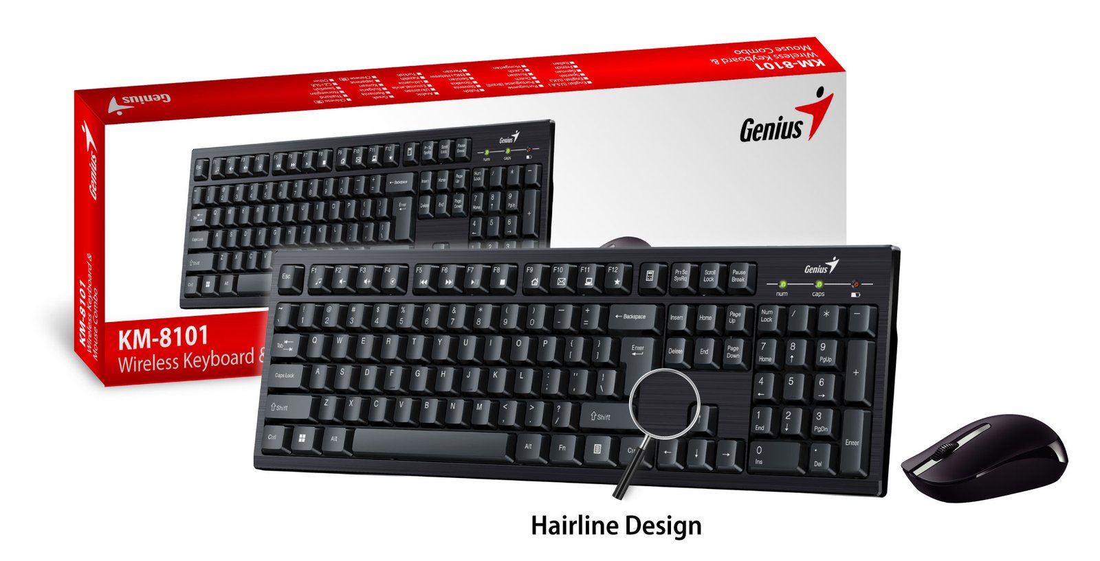 Genius Keyboard + Mouse KM-8101 combo
