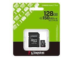 Kingston microSD Memory Card + Adapter 128GB