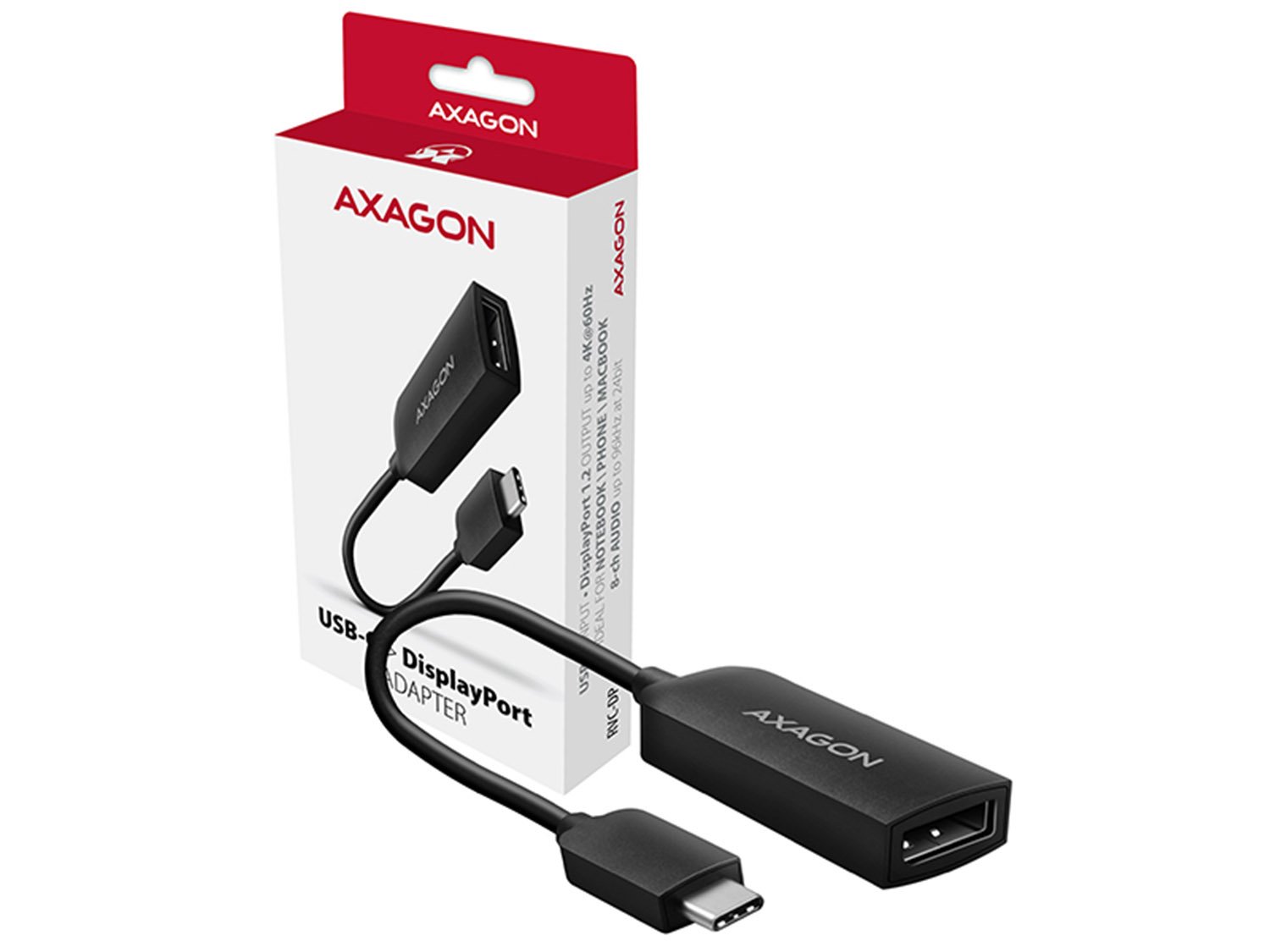 USB CM> DisplayPort Adapter 4k Axsagon