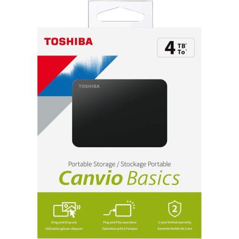 HDD External 4tb Toshiba Canvio Basic