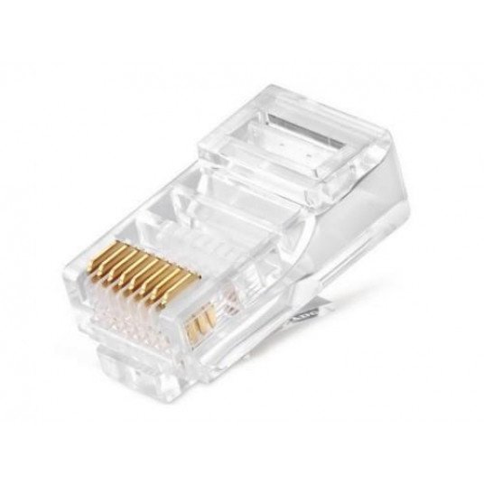 UTP Connector gold plated 30u" 8P8C