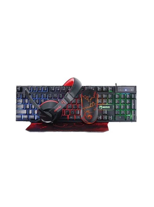 Tastatura MAVRO mouse and headset and mousepad combo